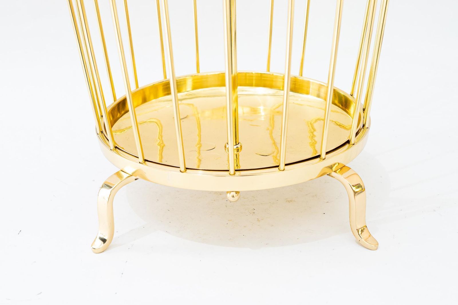 Big Brass Umbrella Stand Vienna Around 1950s photo vinterior