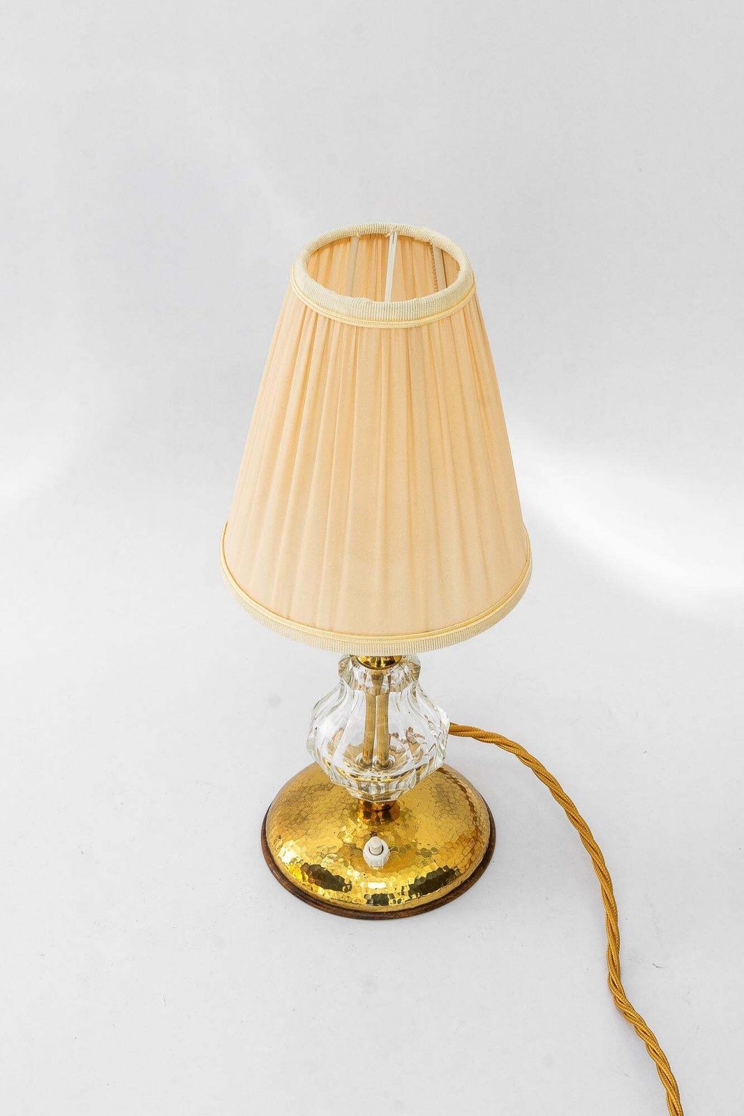 Lighting Bakalowits Glass Table Lamp With Fabric Shade Vienna Around 1950s photo
