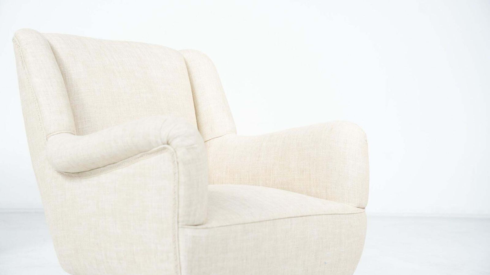 Pair Of Mid Century Italian Armchairs, Italy, 1960s   New Upholstery photo for sale