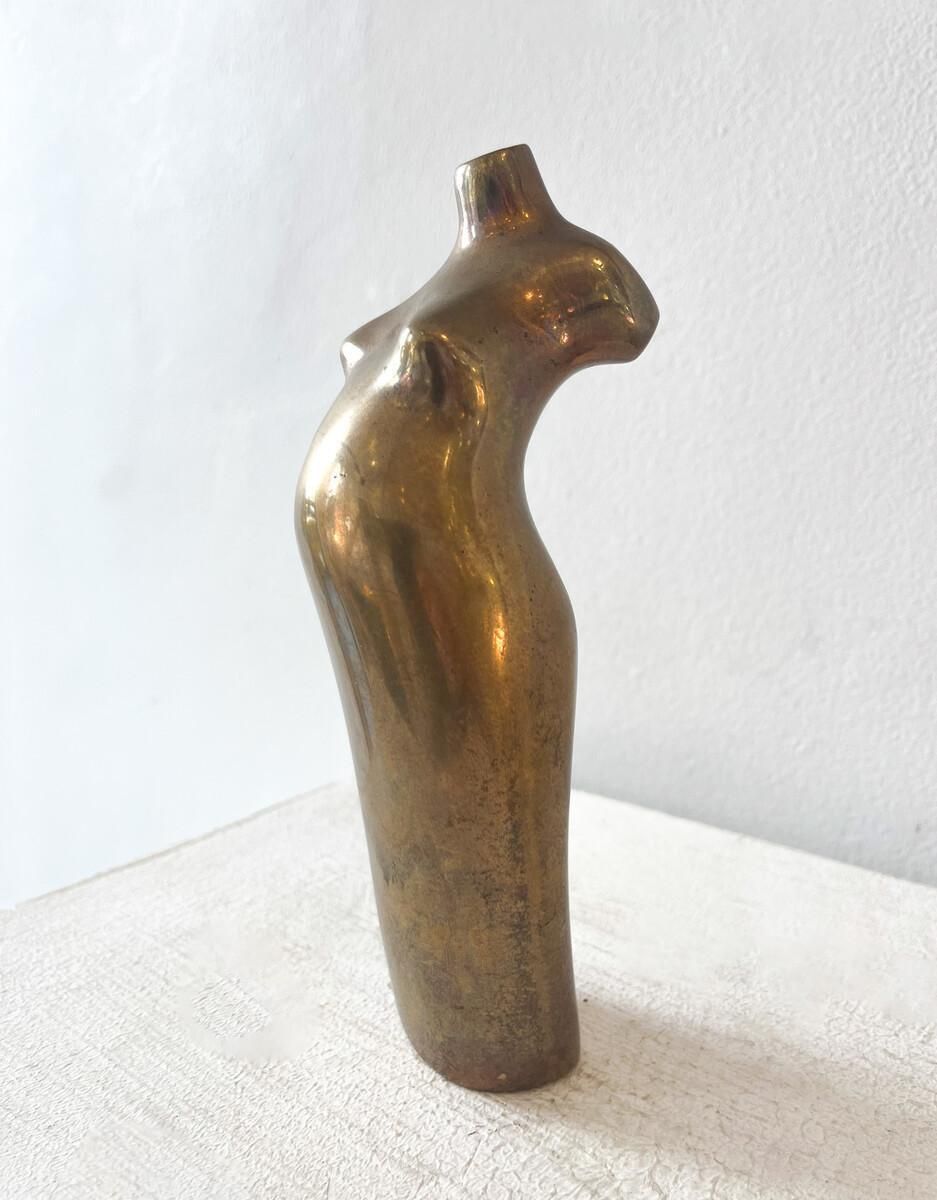 Mid Century Bronze Sculpture By Magrit Van Nuffel, 1970s photo furniture