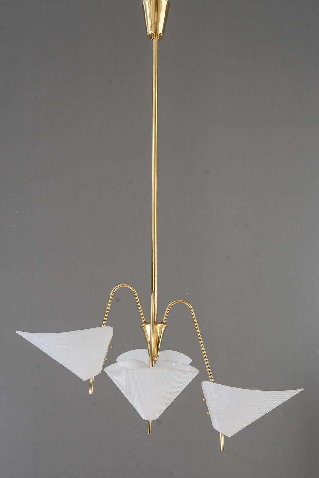 Rupert Nikoll Chandelier With Lucite Shades Vienna Around 1960s photo furniture