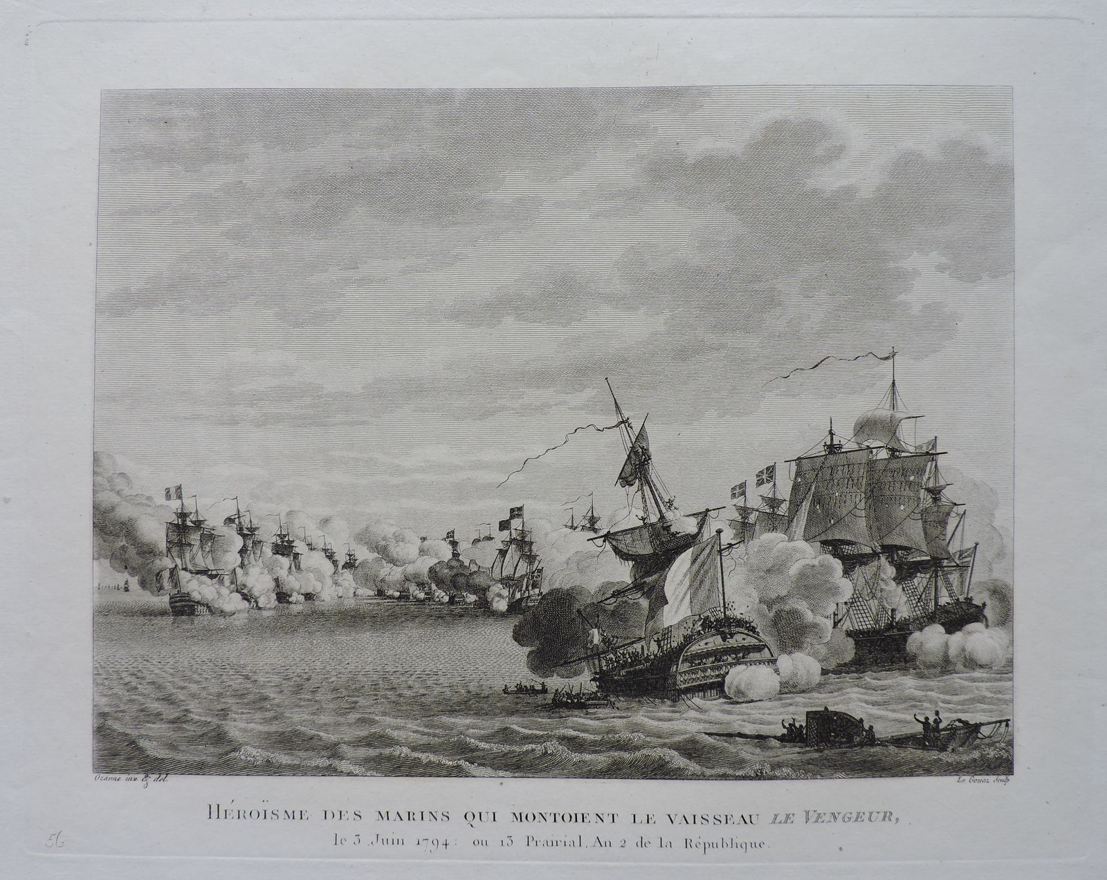 Heroism Of The Sailors Who Mounted The Vessel The Avenger, June 3, 1794 Or 13 Prairial Year 2 Of The Republic