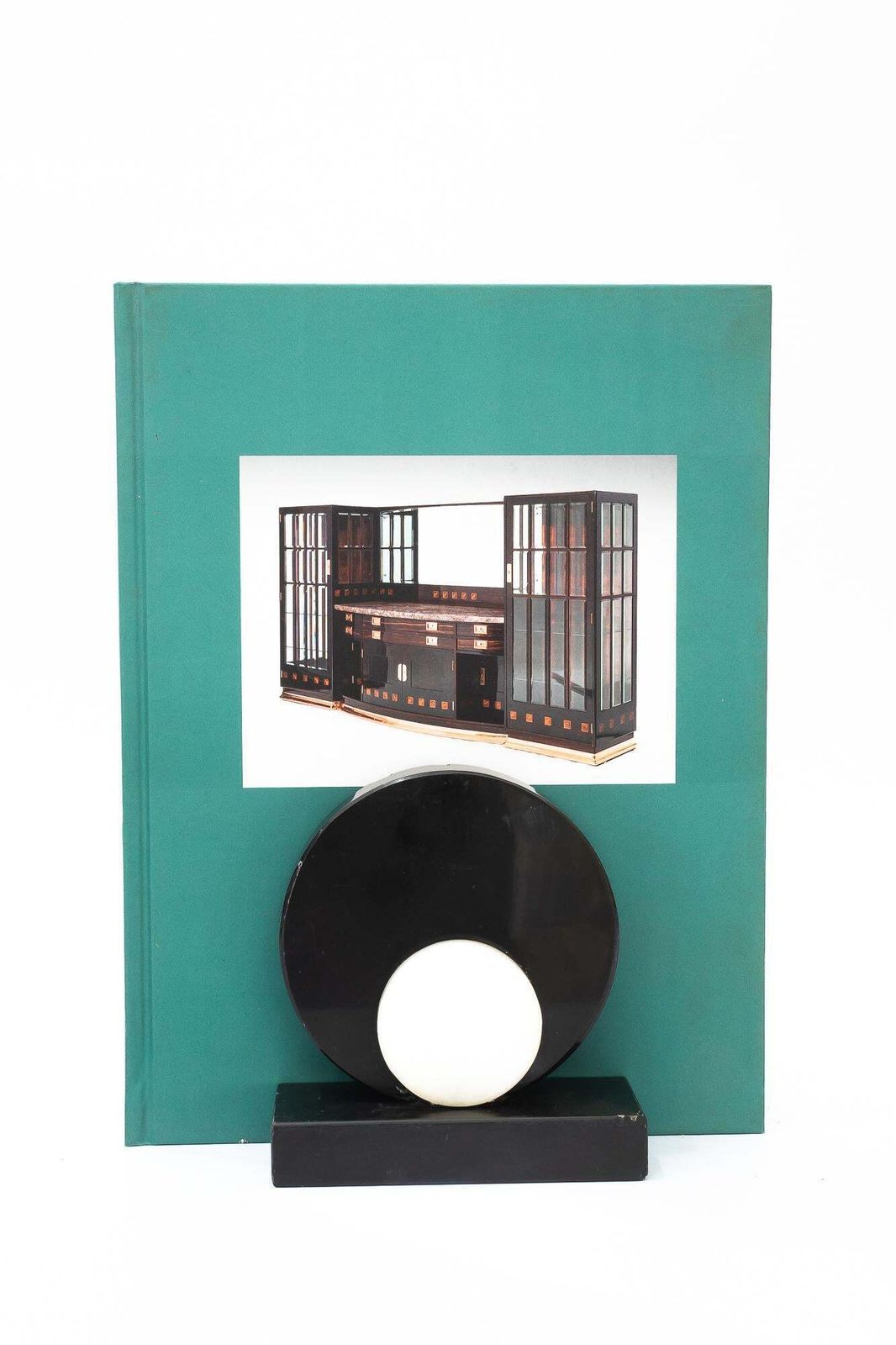 2 Art Deco Bookends Marble Around 1920s photo for sale