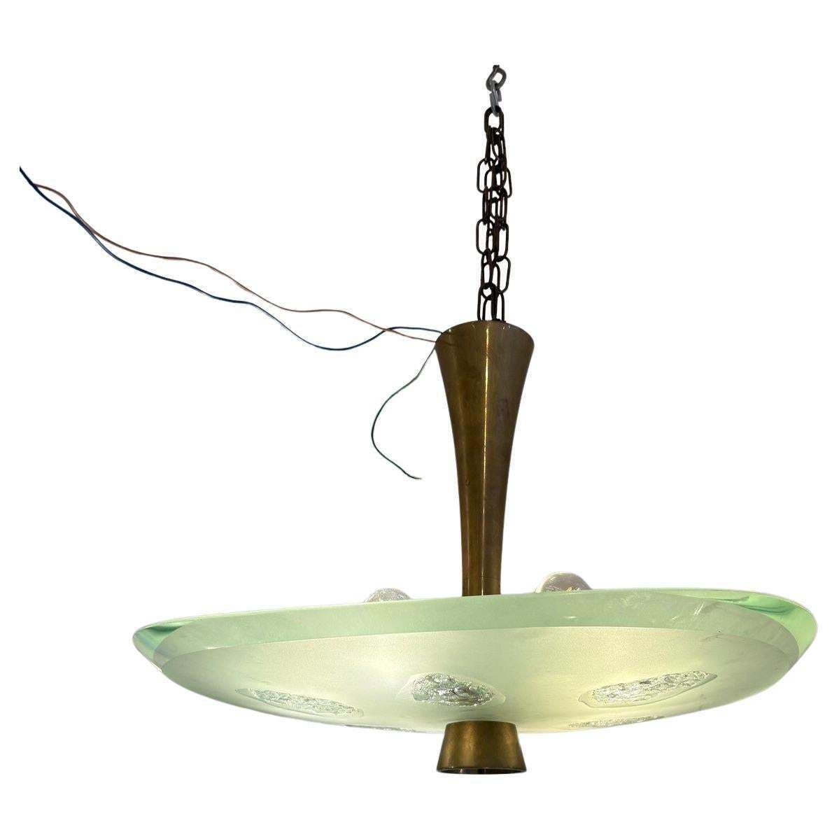 Mid Century Suspension 1748 By Max Ingrand For Fontana Arte, Italy
