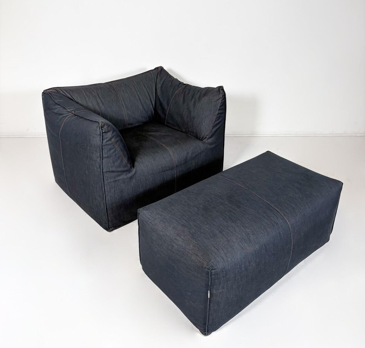 “Le Bambole” Armchair And Ottoman By Mario Bellini, Italy, 1970s photo vinterior