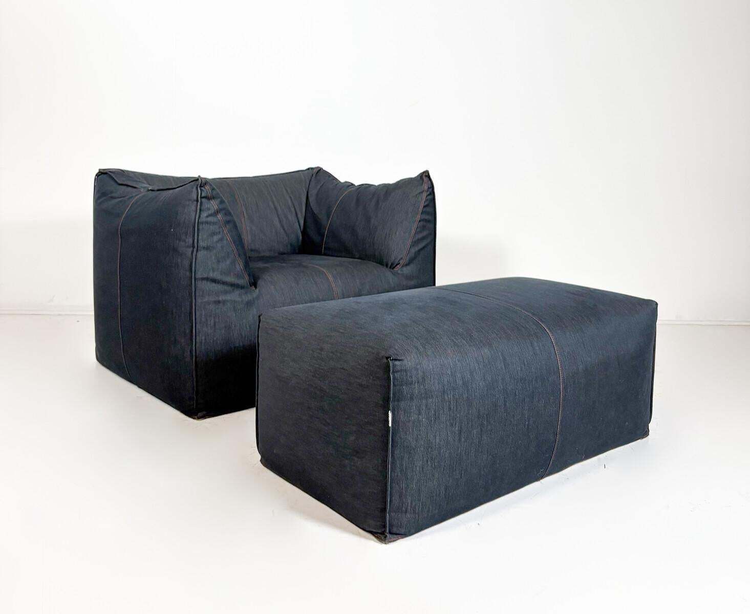 “Le Bambole” Armchair And Ottoman By Mario Bellini, Italy, 1970s photo buy