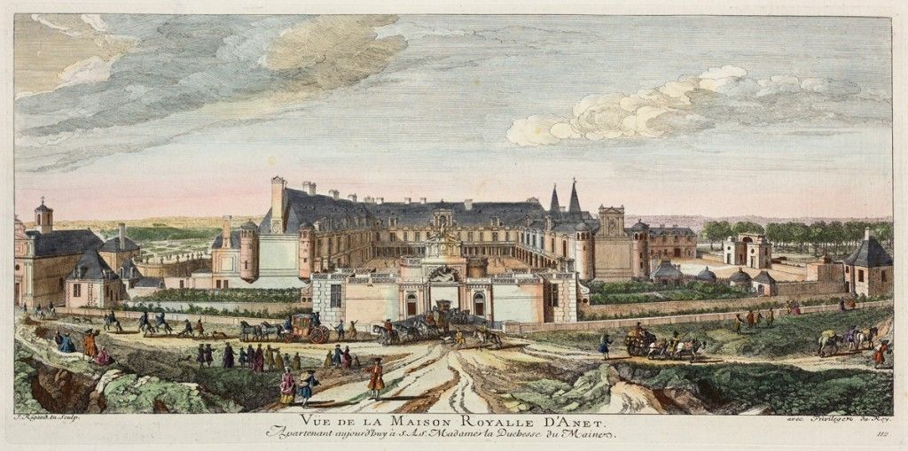 Vüe ​​Of The Royal House Of Anet, Today Belonging To Sas Madame The Duchess Of Maine