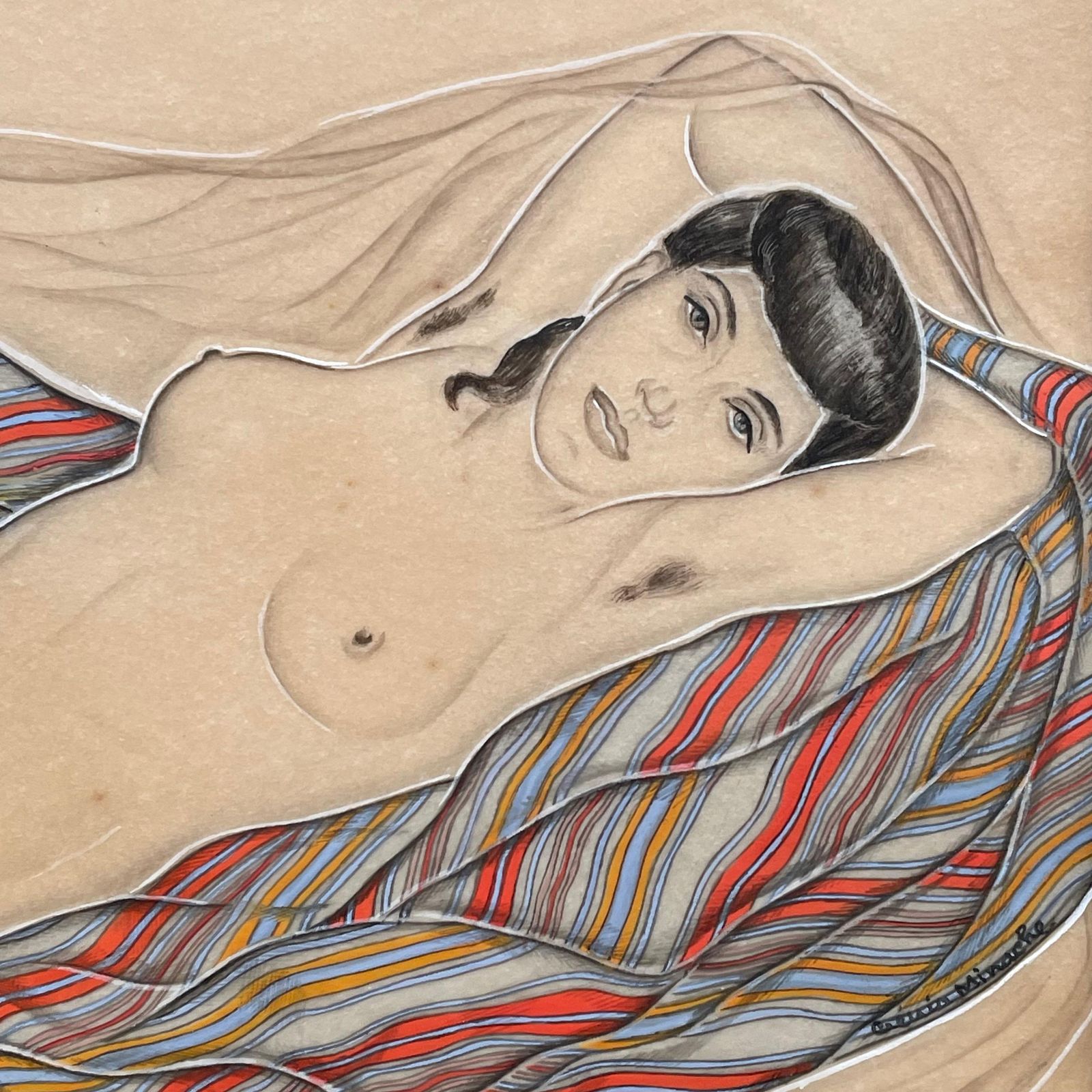 Génia Minache"Reclining Woman", Génia Minache (1907 1972)circa 1940 photo for sale