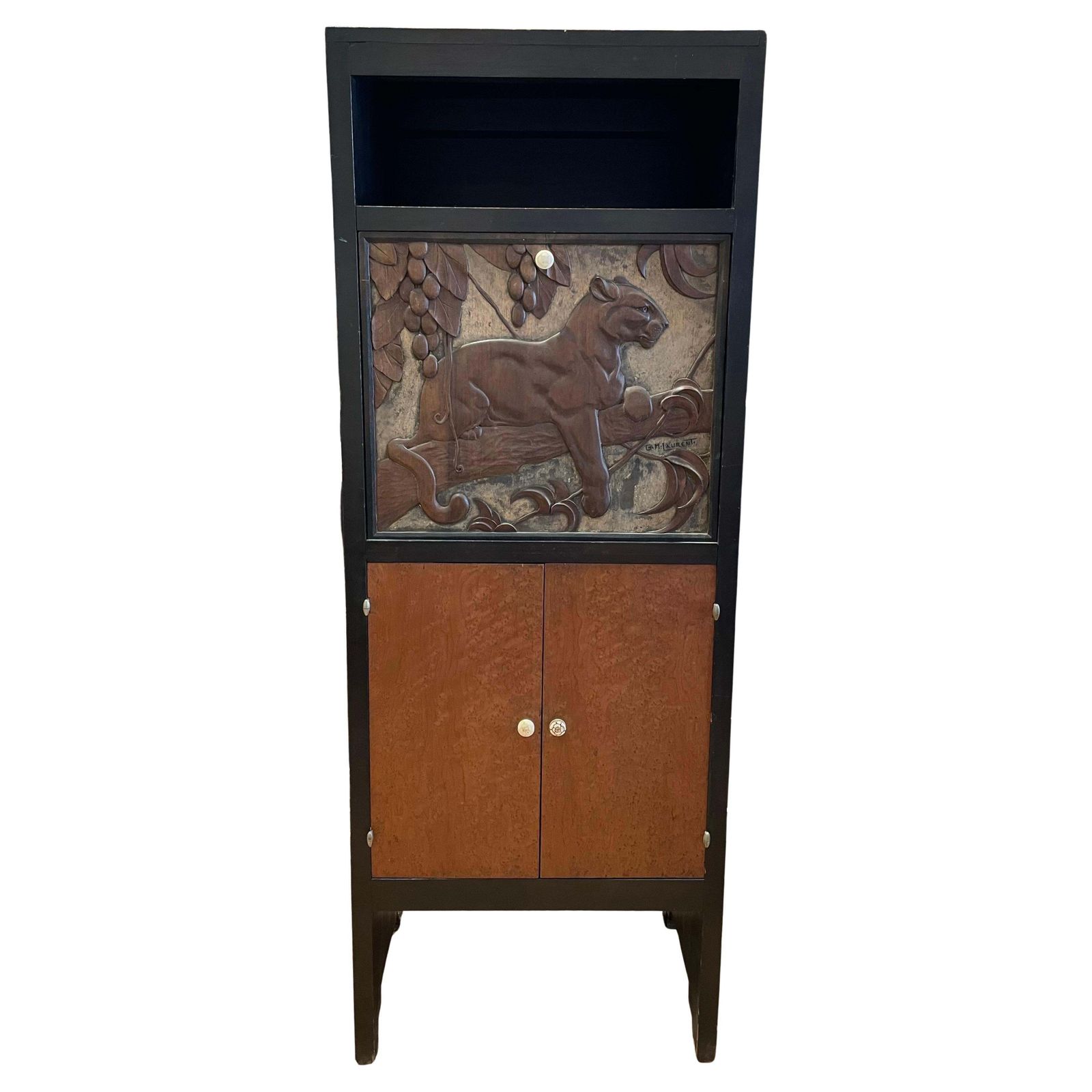 "Blackened Wood Cabinet", Georges Henri Laurent (1880 1940)