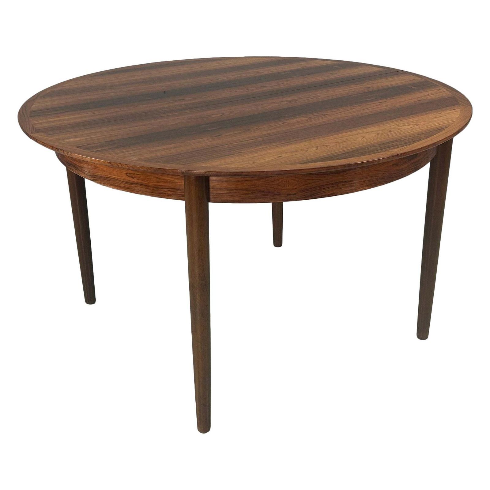 Scandinavian Modern Extendable Oval / Round Dinning Table, 1960, Denmark