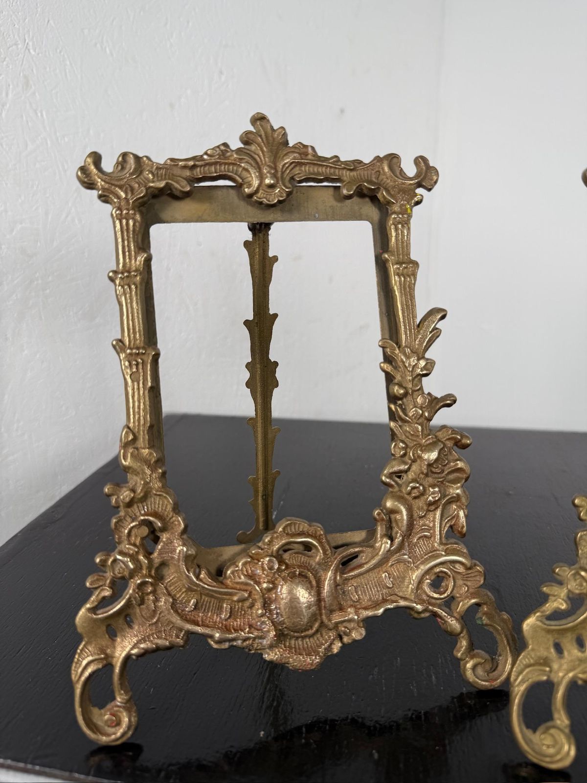 Art Nouveau Brass Pair Of Photo Frames   France photo Home Decor