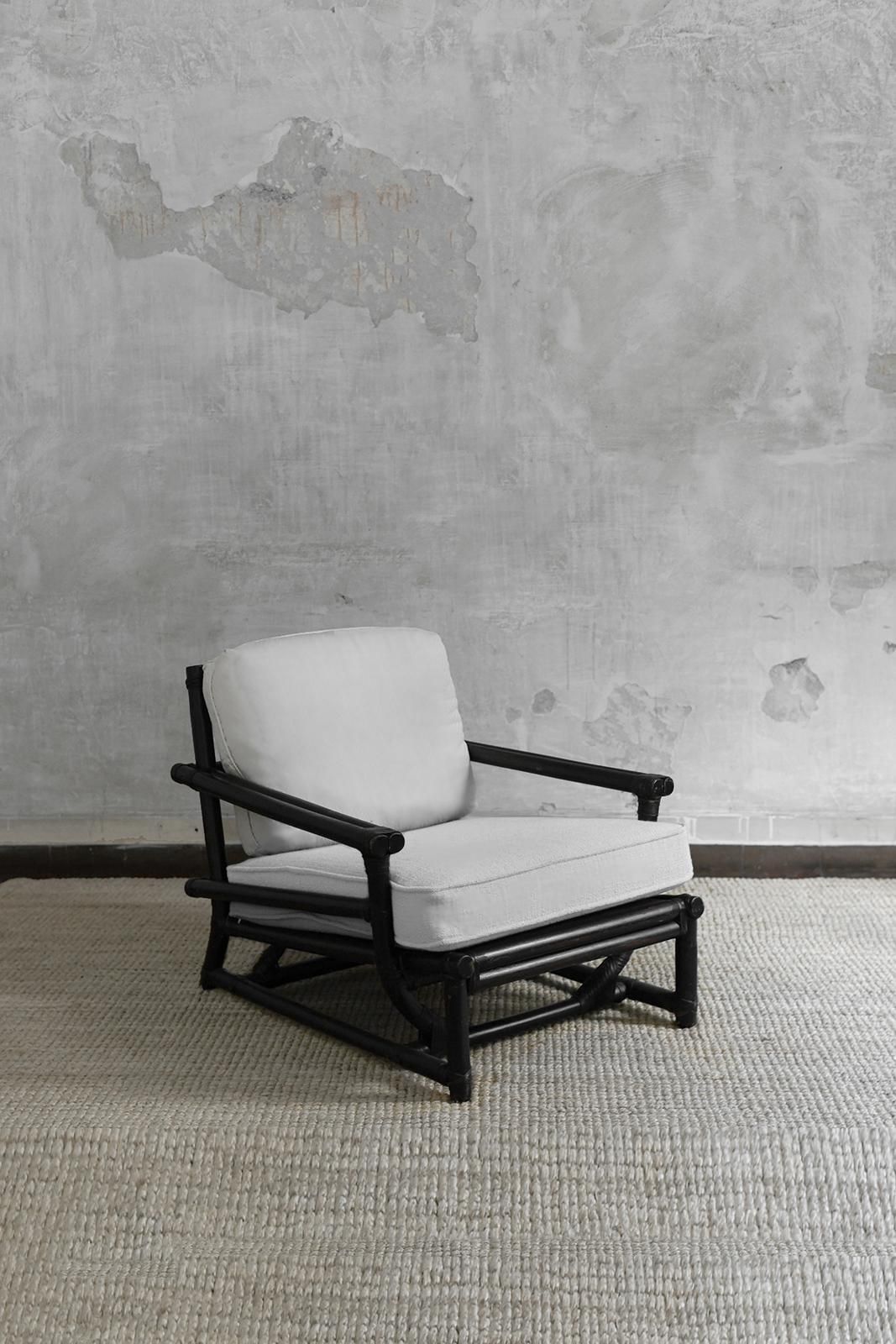 Pair Of Deep Lounge Chairs – Elinore & Jhon Mcguire San Francisco 1970 photo for sale