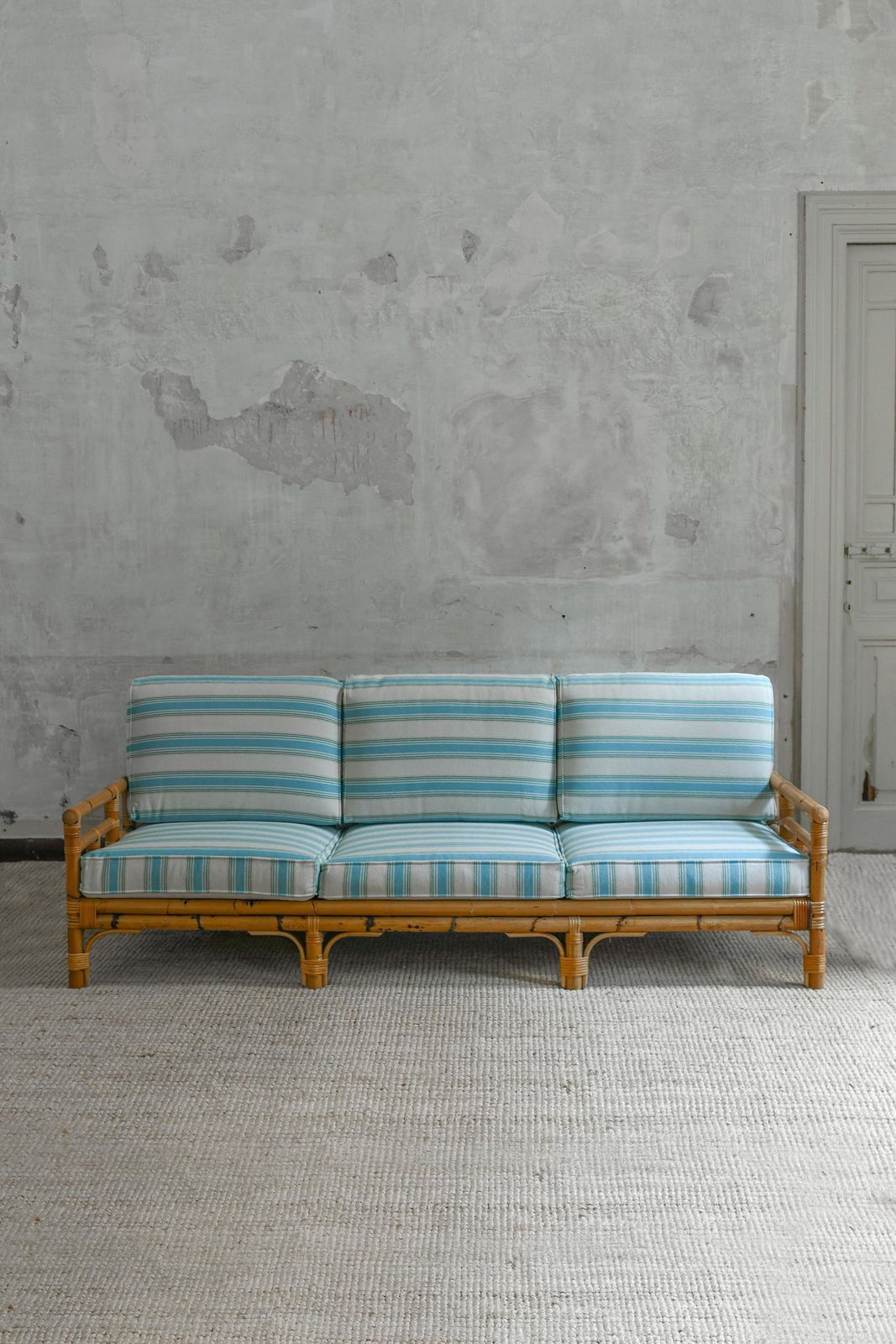 Three Seater Sofa – Ming Series, Designer Colin Morrow For Vivai Del Sud, 1980s photo for sale