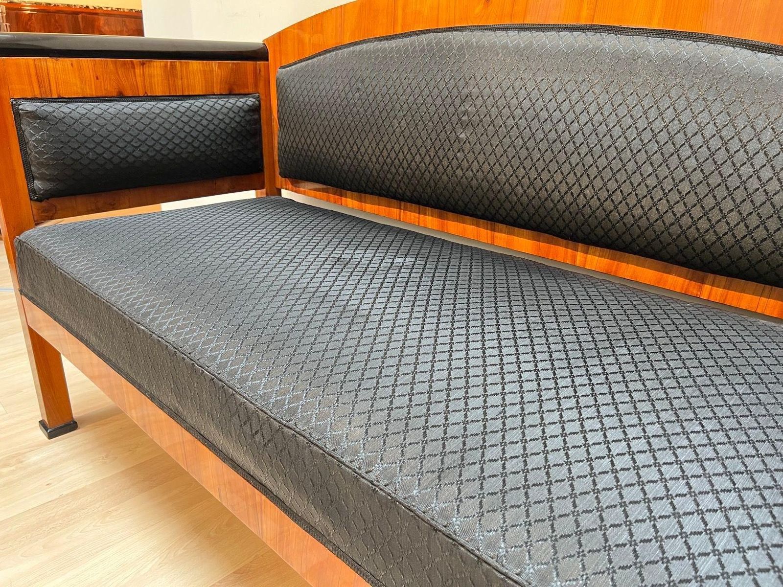 photo buy Biedermeier Sofa, Cherry Veneer, Horsehair, South Germany Circa 1830