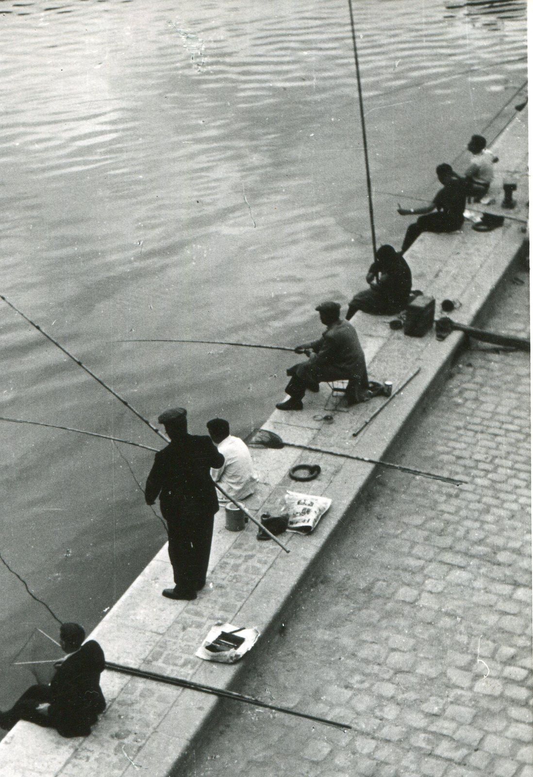 Erich Andresparis, Seine, Fisher In The Morning, 19551955 photo furniture