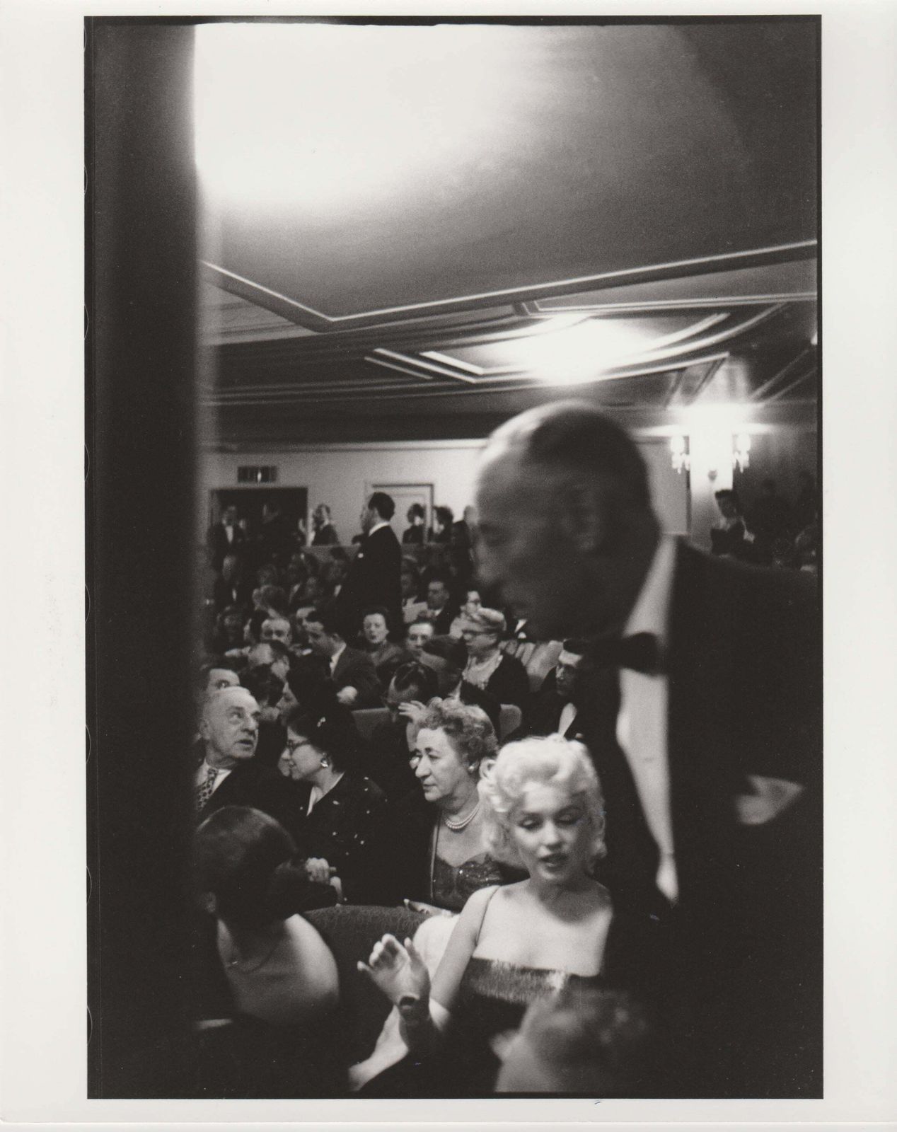 Edward Feingershmarilyn Monroe At The Gala, Unique Print Of 1988 From Original Negative1955