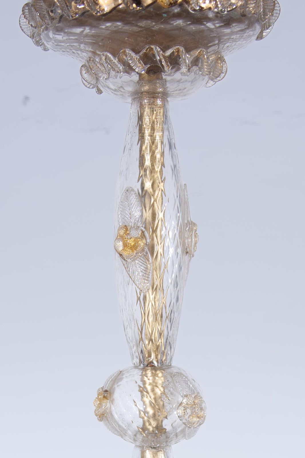 Art Deco Murano Floor Lamp Attributed By Barovier & Toso, 1930s photo vintage