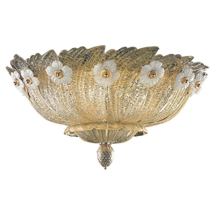 Grand Hotel Ceiling Flush Mount By Barovier & Toso, Murano, 1980s photo furniture