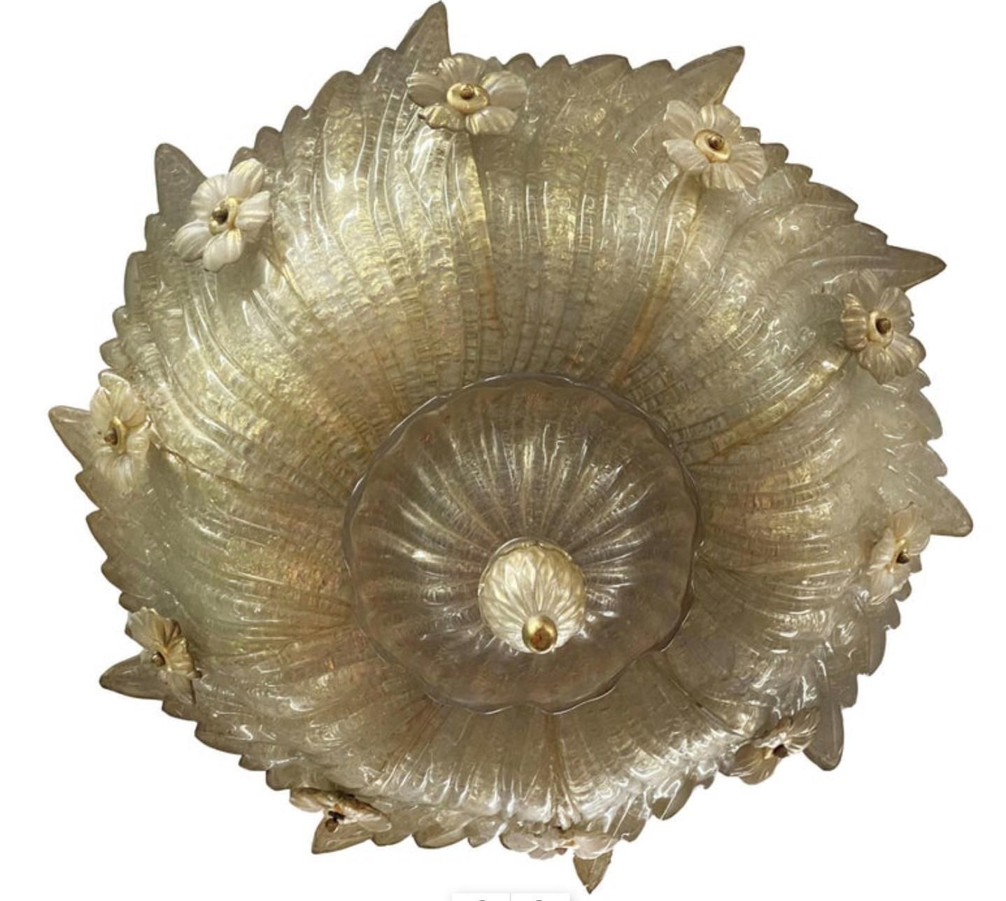Grand Hotel Ceiling Flush Mount By Barovier & Toso, Murano, 1980s photo 5957.0