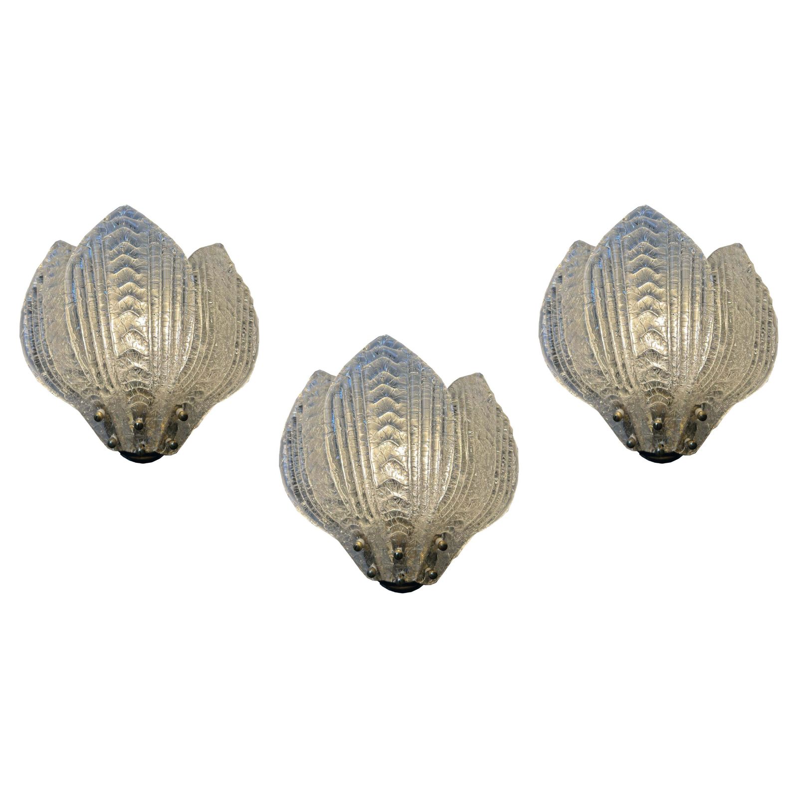 Divine Butterflies, Set Of Three Magnificent Murano Wall Sconces, 1980's photo furniture