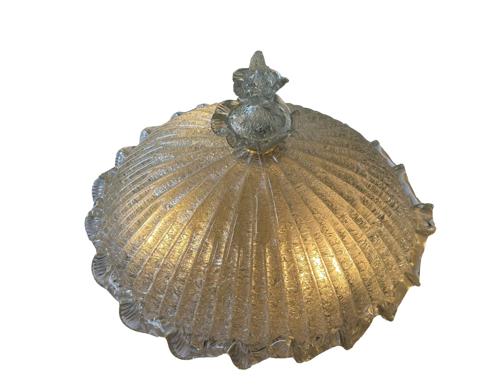 Sumptuous Murano Glass Pagoda With Gold Inclusions, 1980's photo furniture