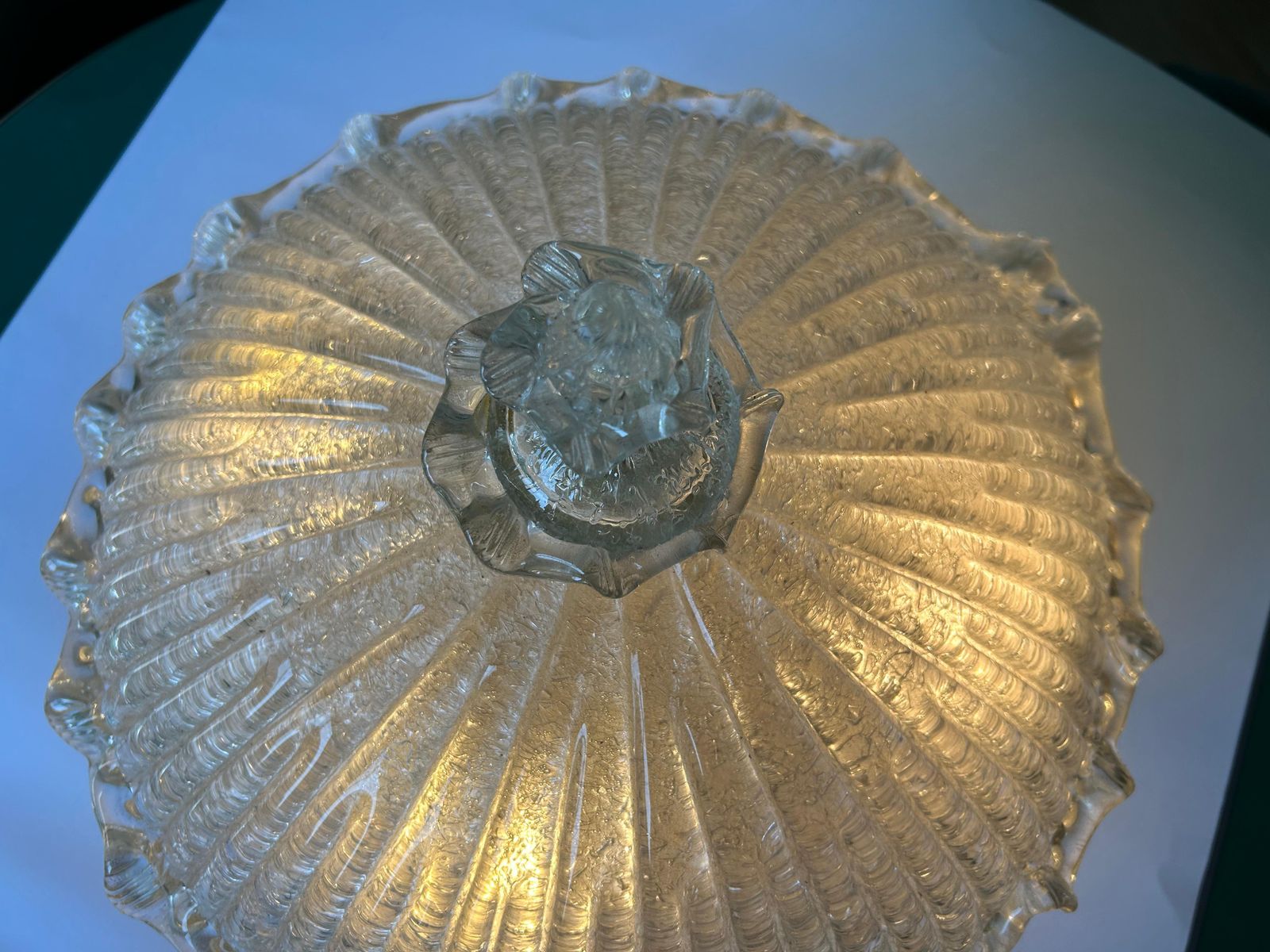 Sumptuous Murano Glass Pagoda With Gold Inclusions, 1980's photo 2964.0