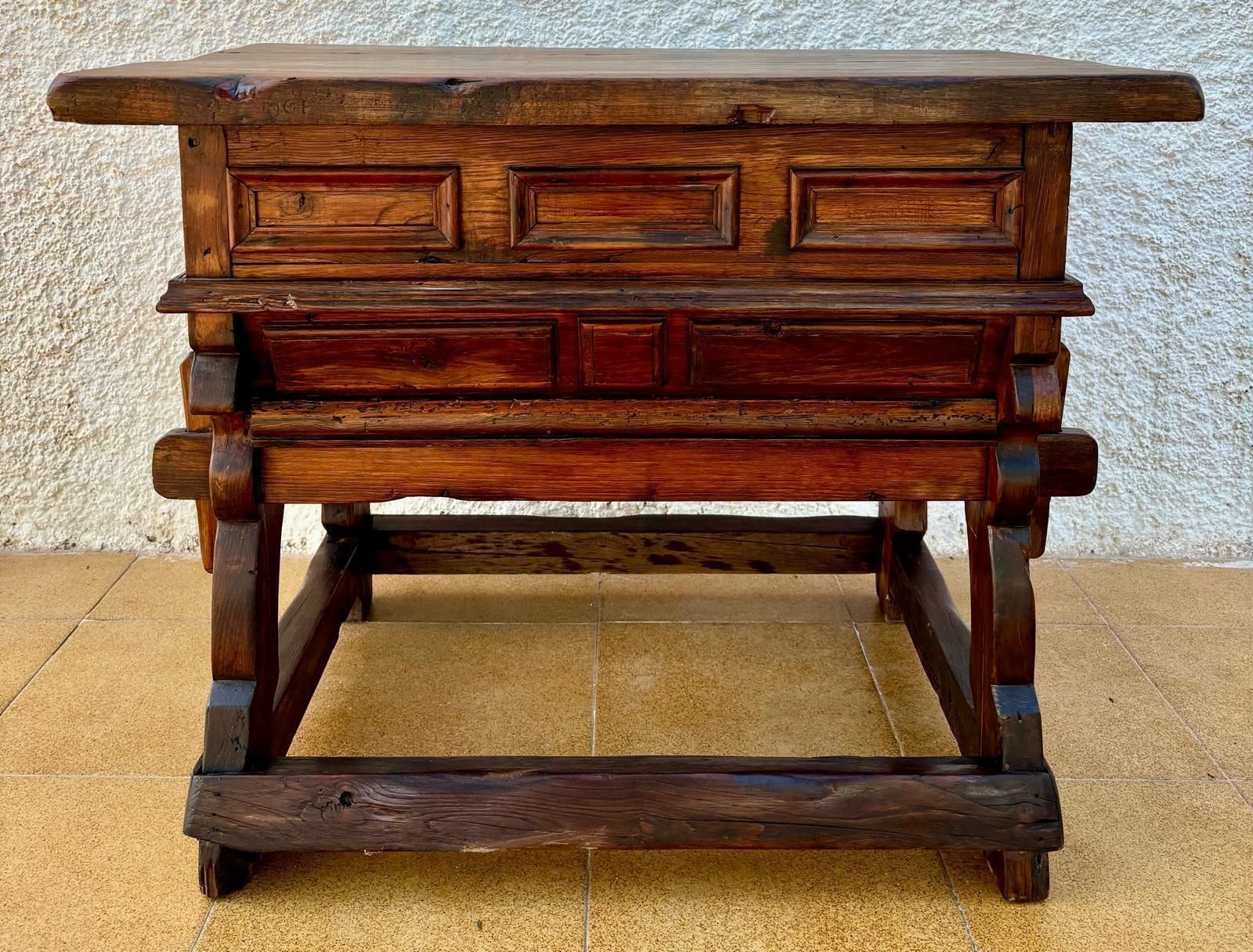 Vintage Pine Work Table, 1940s photo for sale