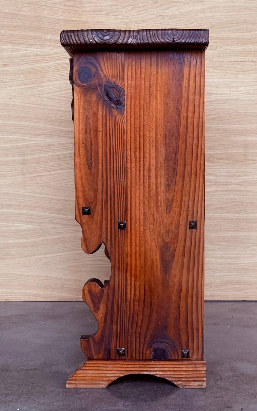 Console rustique à abattant et étagère, début du XXe siècle photo buy