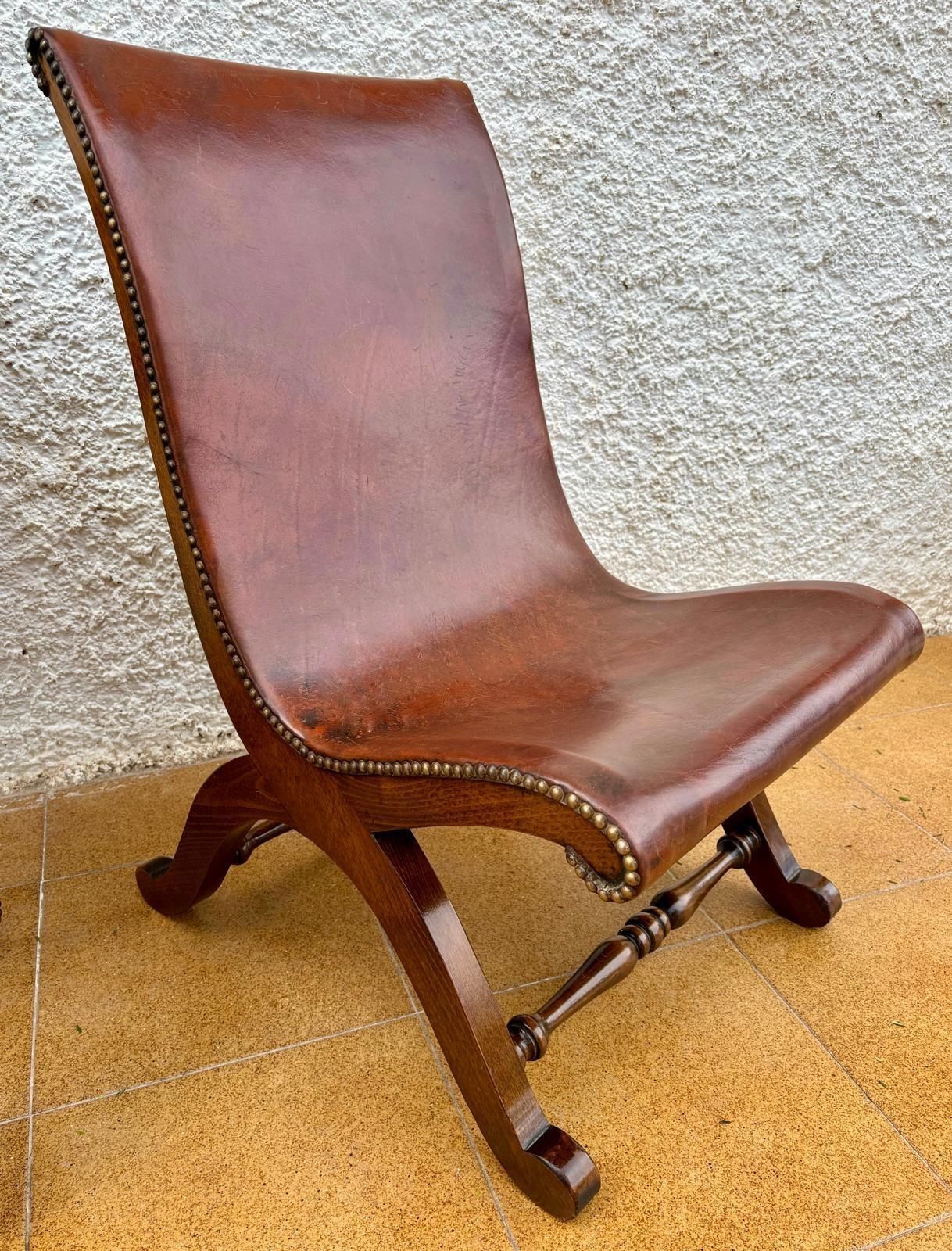 photo furniture Ensemble de chaises d'appoint espagnoles en chêne par Pierre Lottier pour Valenti, années 1950