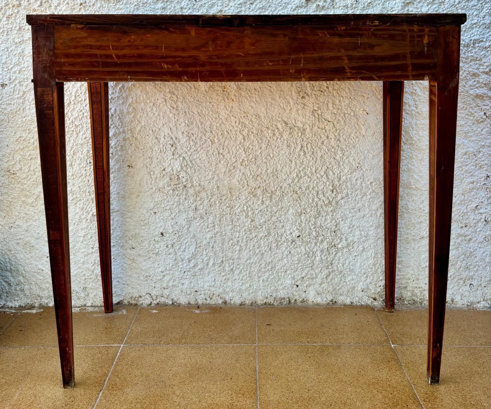 Table française en placage de noyer, années 1940 photo 2815.0