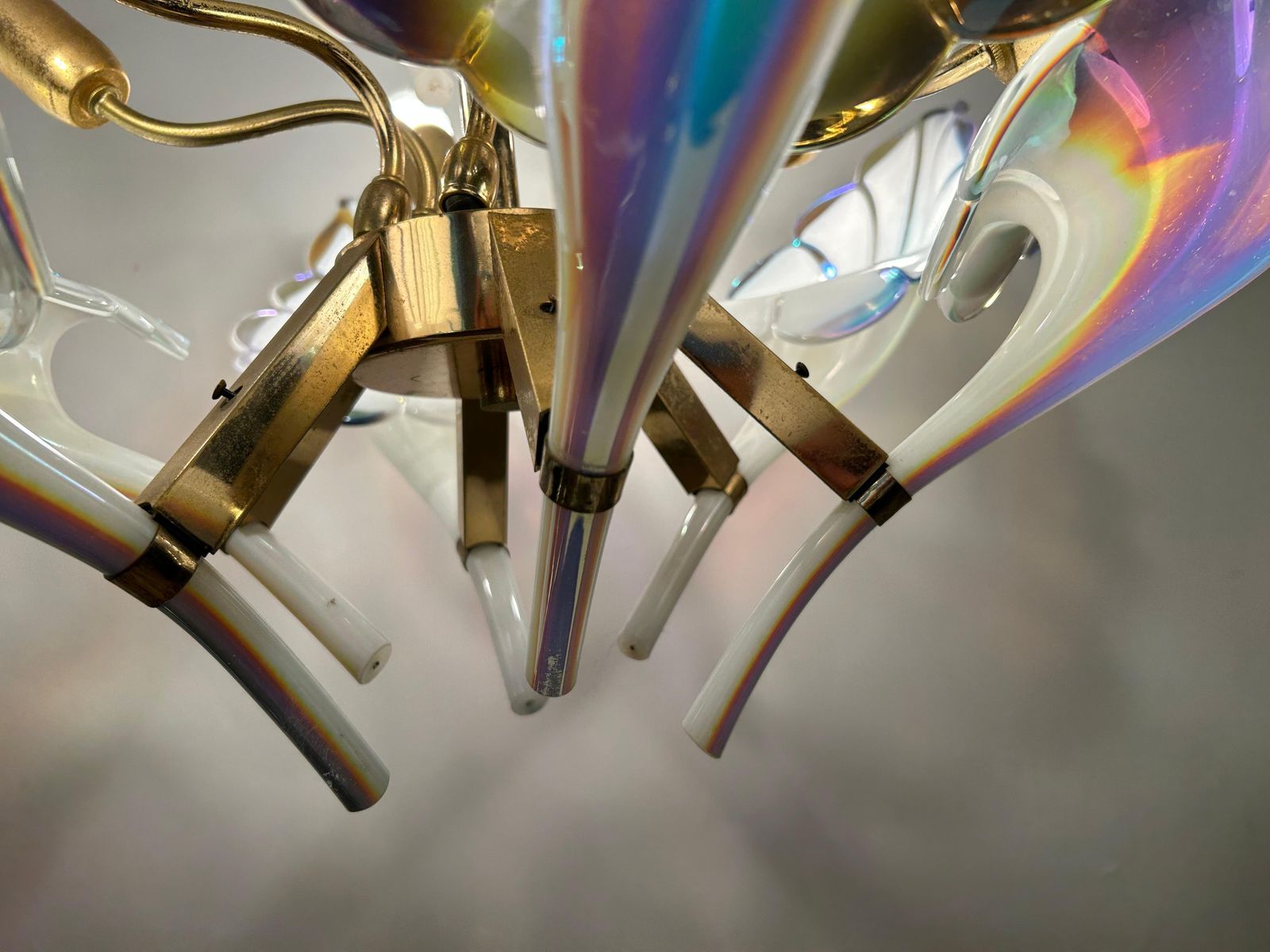 Lighting Wings Of Freedom, Majestic Murano Chandelier, 1980's photo