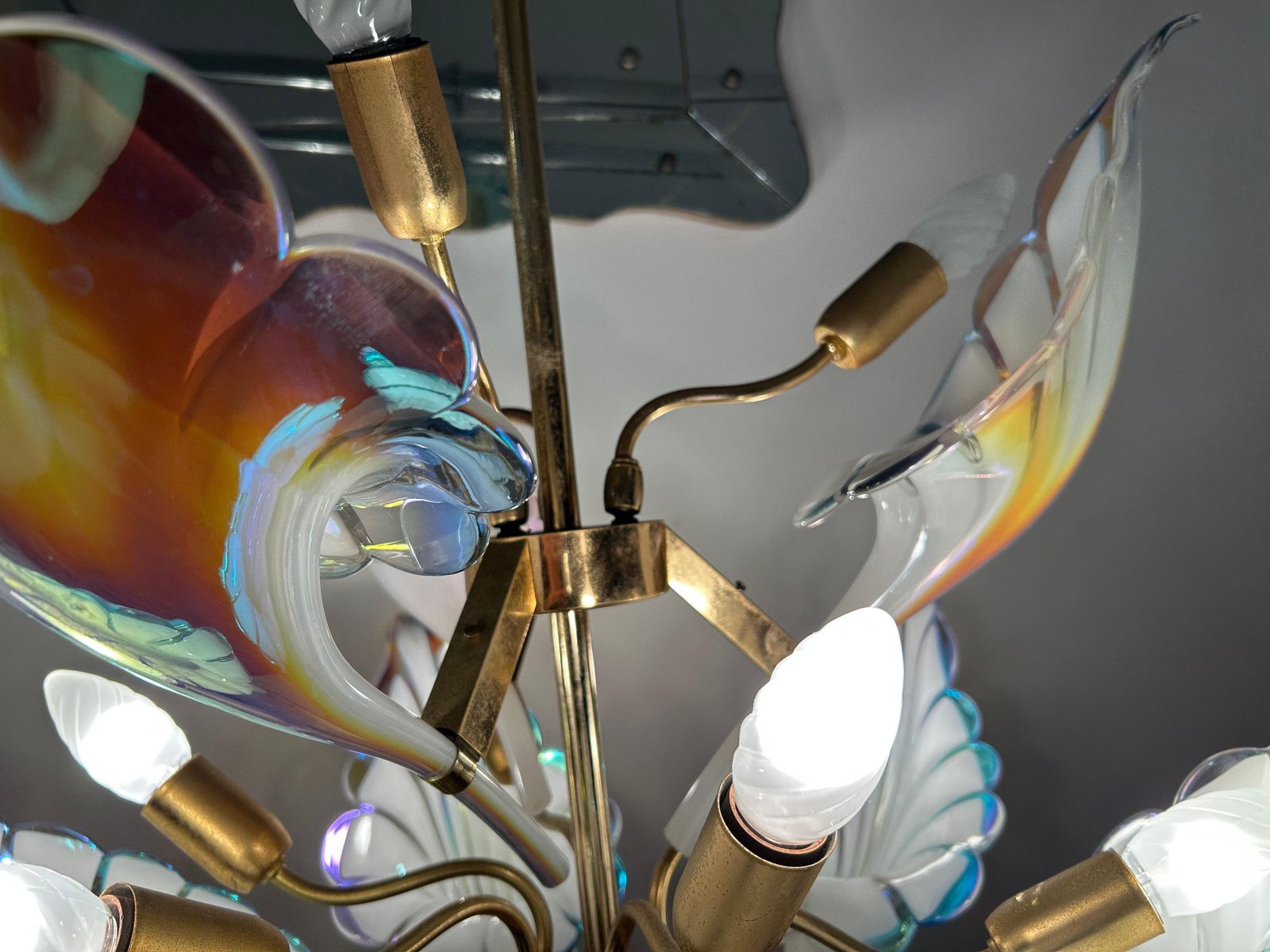 2709.0 Wings Of Freedom, Majestic Murano Chandelier, 1980's photo