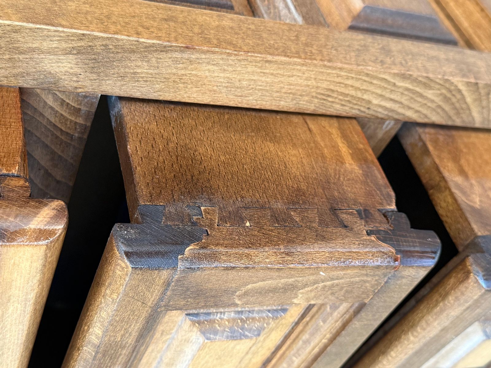 Furniture 20th Catalan Spanish Baroque Carved Walnut Tuscan Chest Of Drawers Or Nightstand photo
