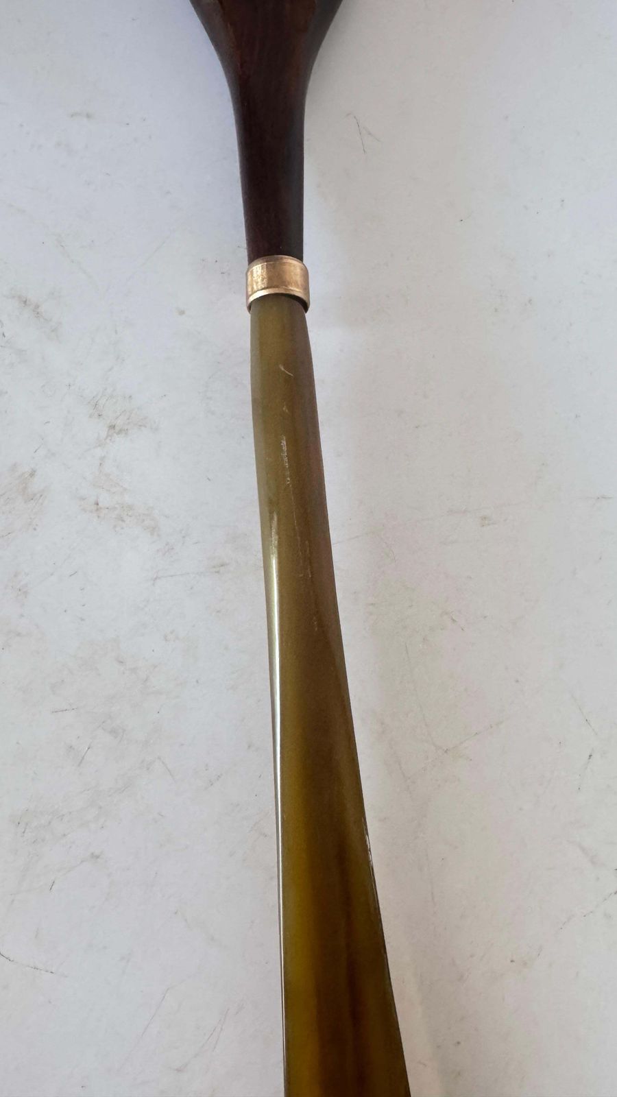 Long Shoehorn In Wood And Horn – French Craft – 1970s photo buy