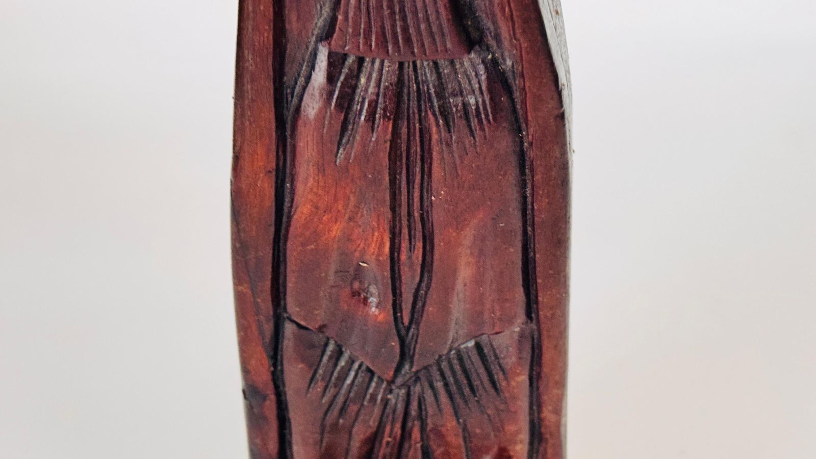 478.0 Abstract Wood Candle Holder Sculpture France 19th Century photo