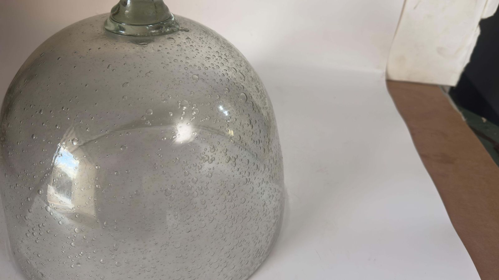 Serving Tray Cloche Plate Bell For Cheese Or Fruit In Glass By Biot France photo buy