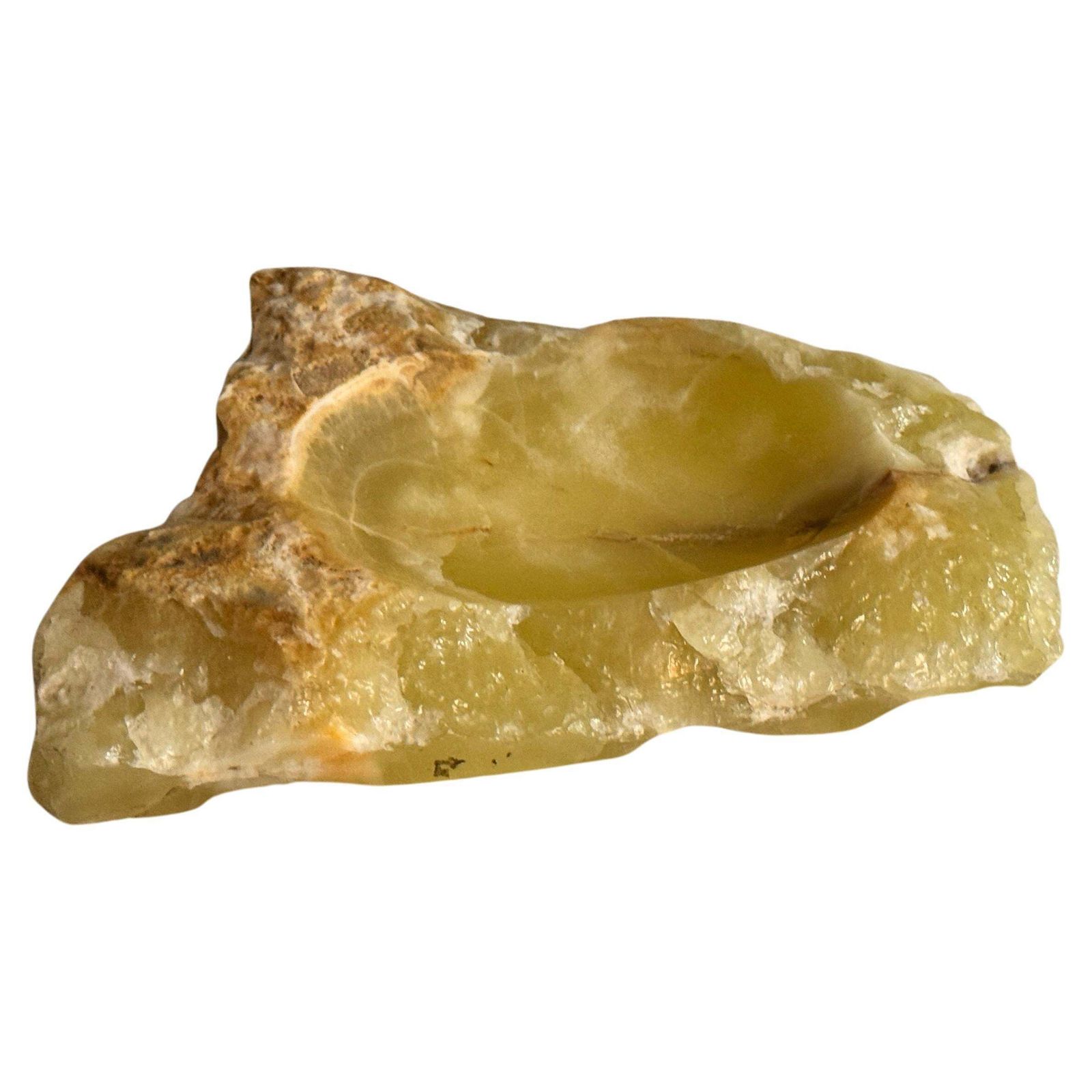 Ashtray Or Vide Poche In Onyx, In Flash Green Color, Italy 1960