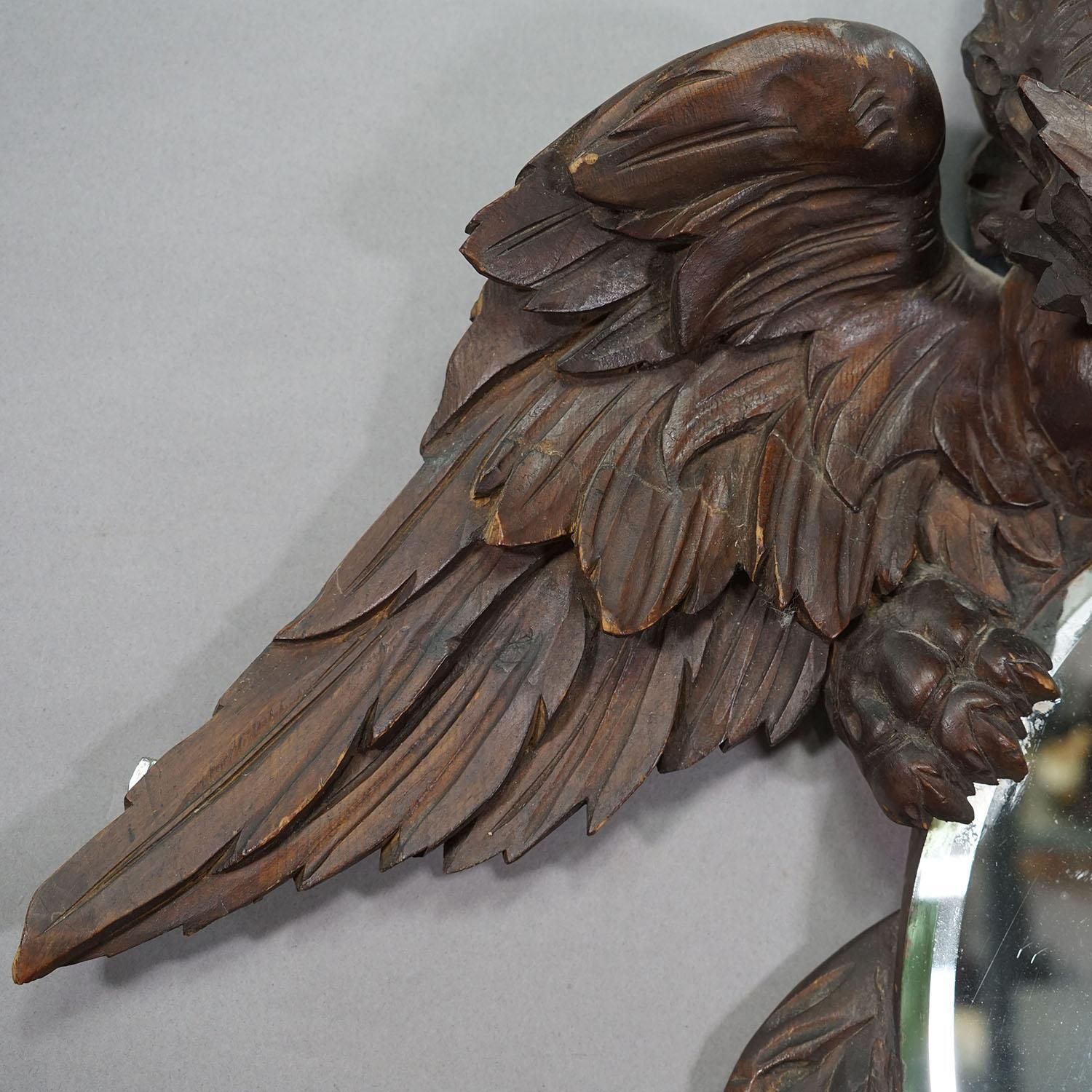 Victorian Mirror With Carved Dragon In The Manner Of Gabriel Viardot Ca. 1880 photo 2202.0