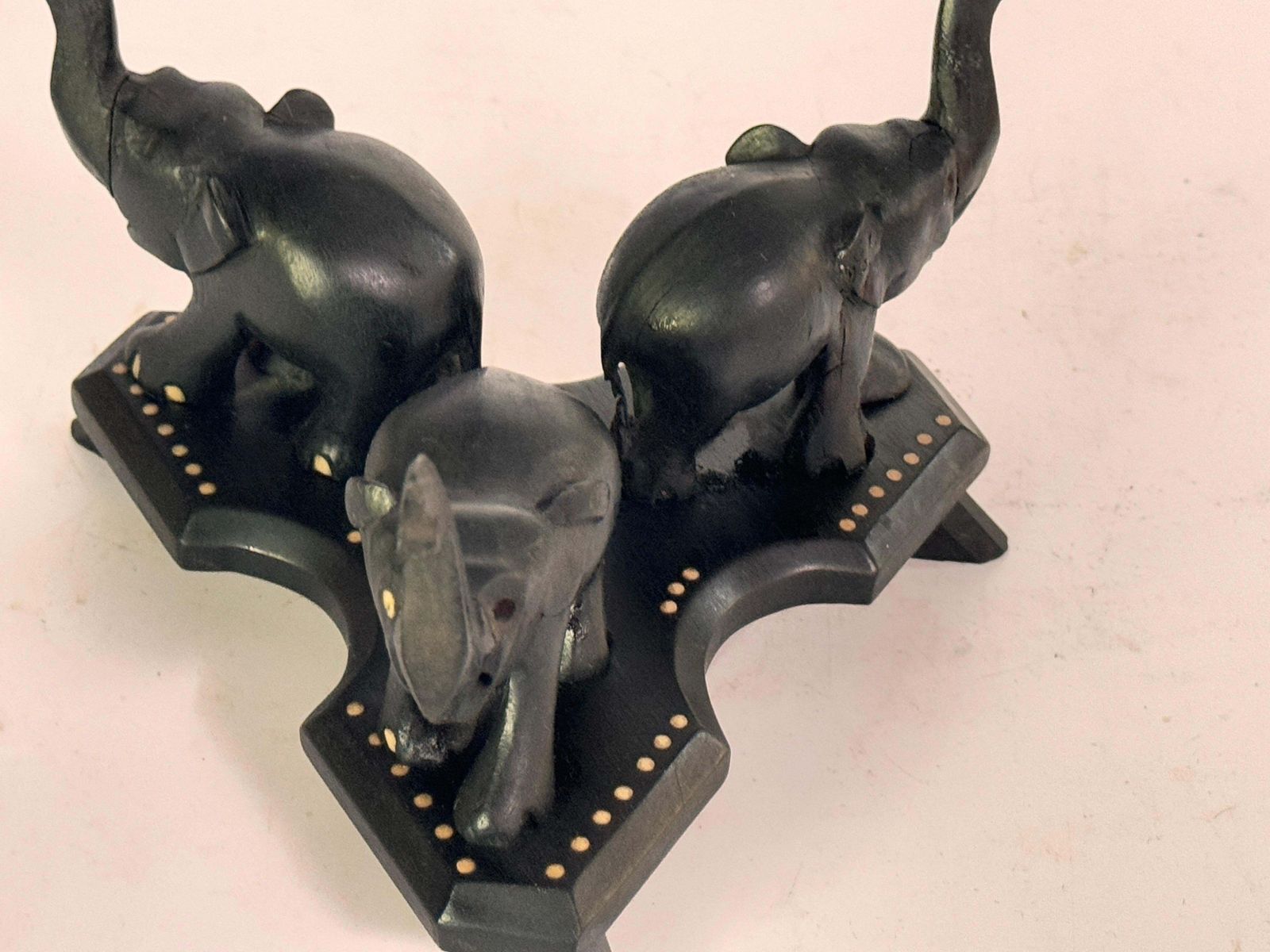Ashtray In Wood With A Elephant Carved Based, France, 1950s photo vinterior