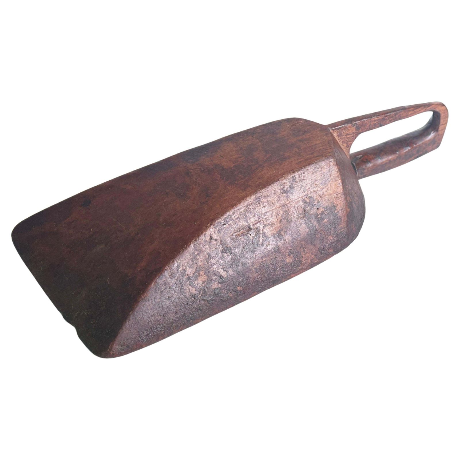 Hand Carved Grain Shovel 19th Century, Brown Color From England photo for sale