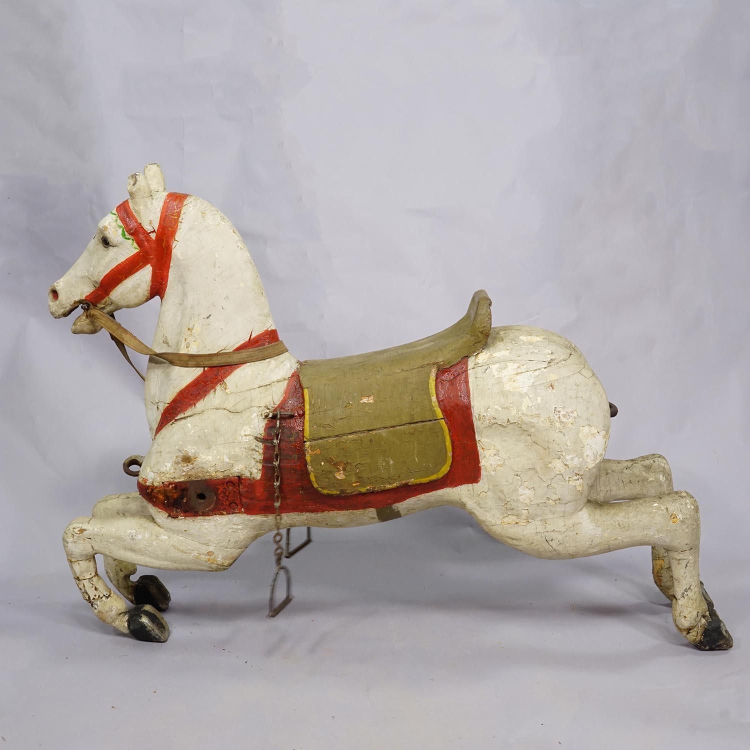 Antique Children Carousel Horse, Germany Late 19th Century photo furniture