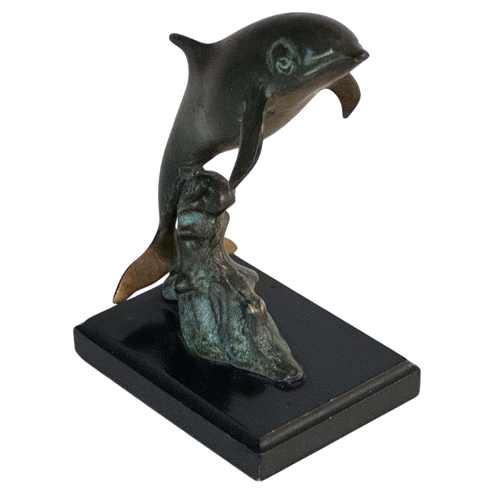 Rare And Magnificent Brutalist Bronze Dolphin Sculpture, 1970s, France