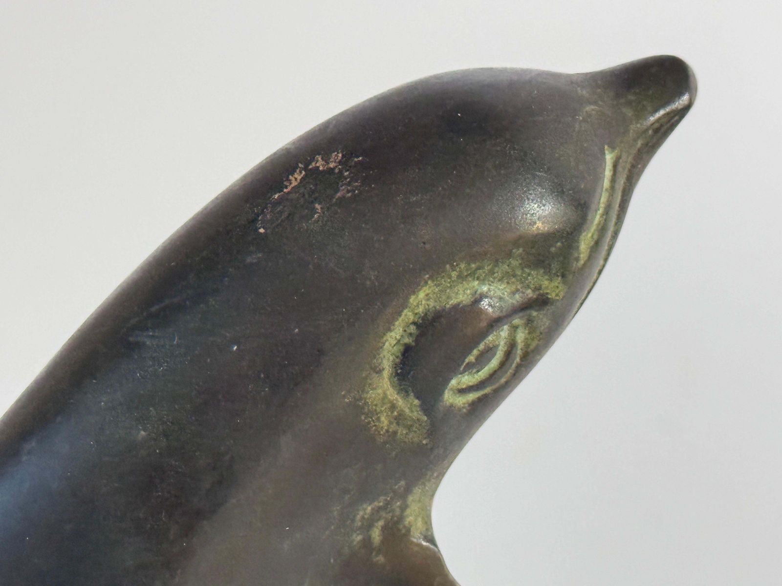 Rare And Magnificent Brutalist Bronze Dolphin Sculpture, 1970s, France photo Art