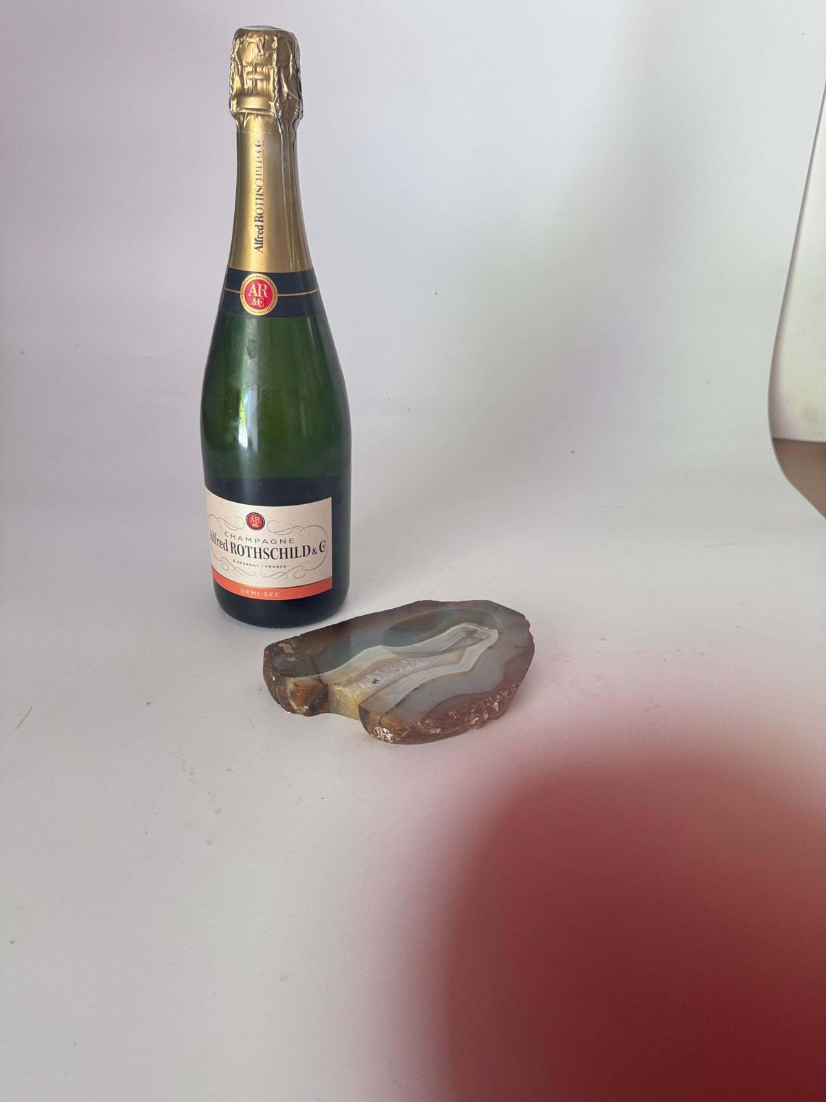 Agate Ashtray Or Vide Poche, Grey And Brown Color, Italy 1970 photo vinterior