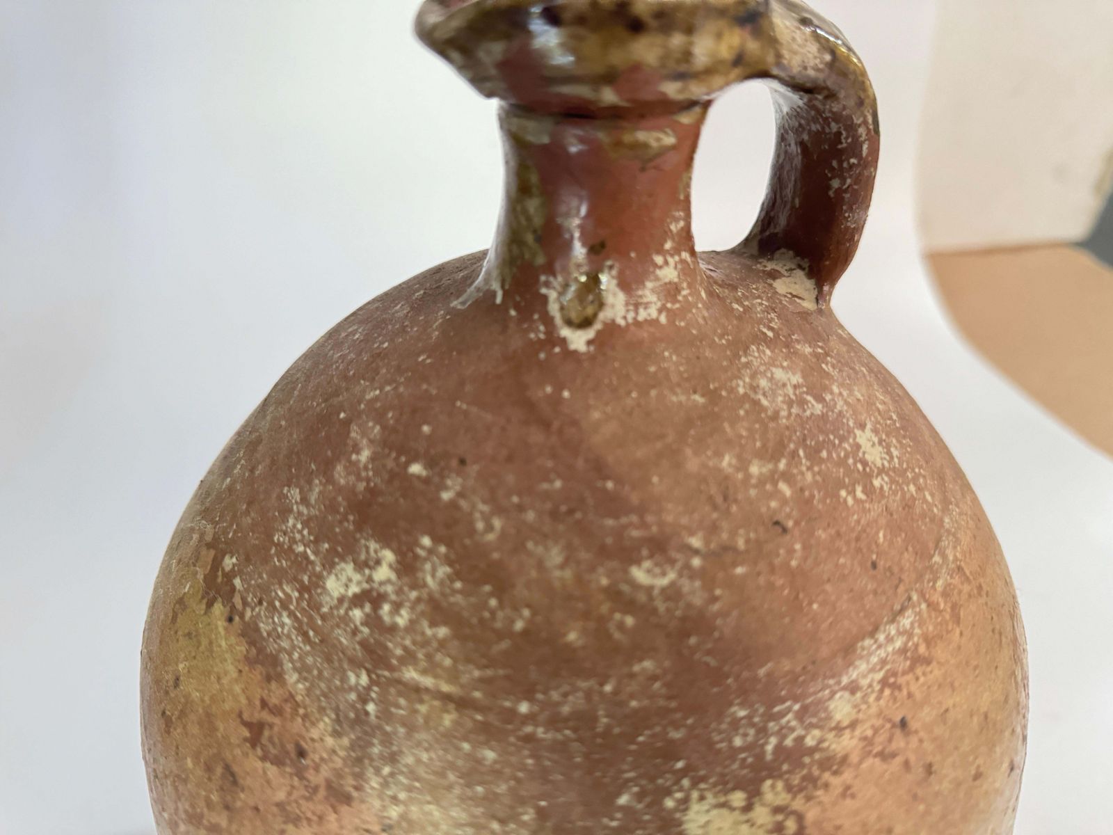 Japanese Style Stoneware Pottery Jug Pitcher With Amazing Glaze  19th France photo furniture