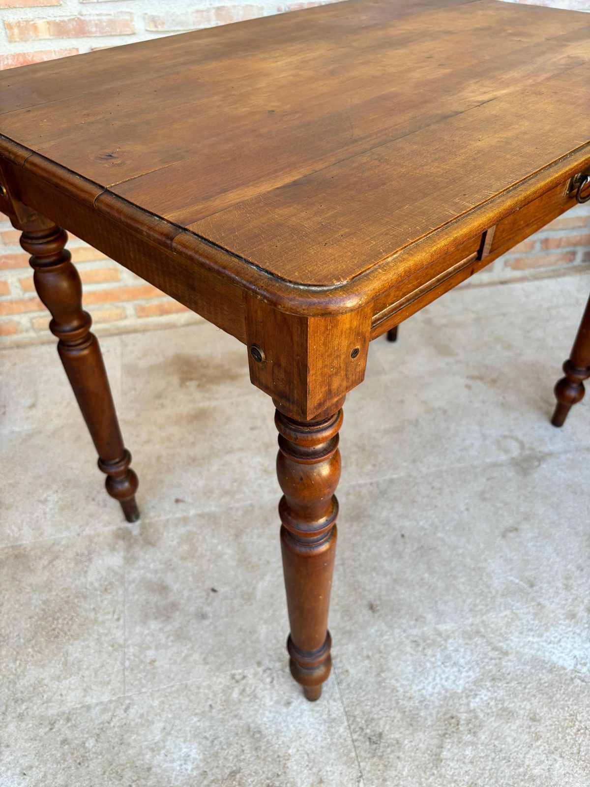 Table de travail rustique française en chêne, années 1920 photo buy