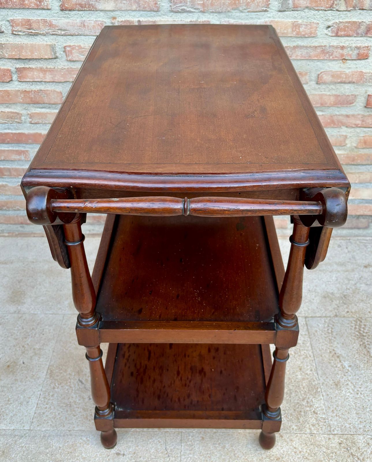 Vintage Serving Trolley With Wheels And Wings, 1970s photo vinterior