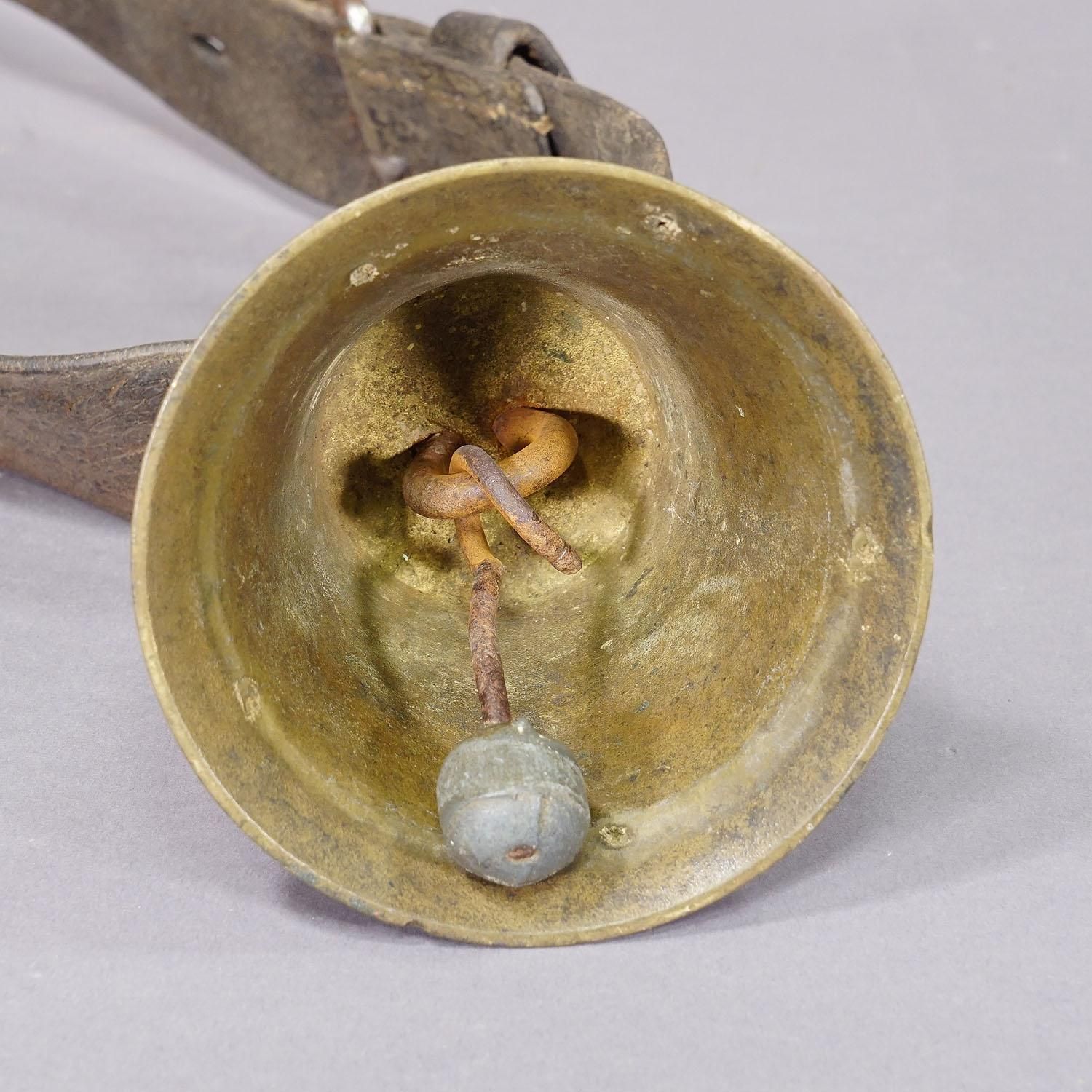photo furniture Antique Casted Bronze Cattle Bell Made In Switzerland Ca. 1900s