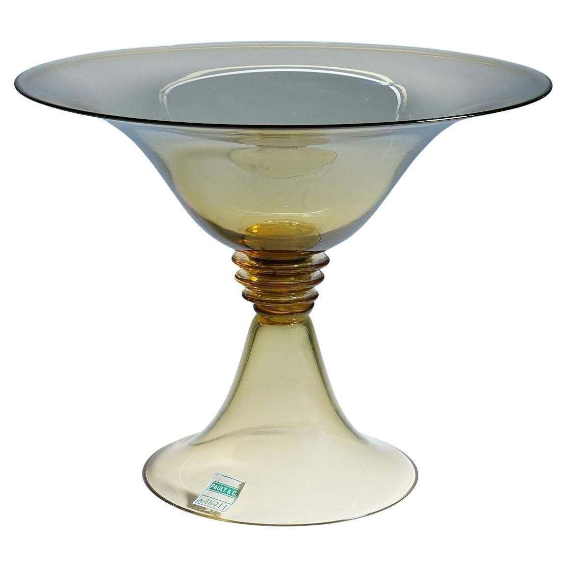 Vetro Soffiato Centerpiece By Guido Balsamo Stella Attr. For C.V.M. Pauli & Cia.