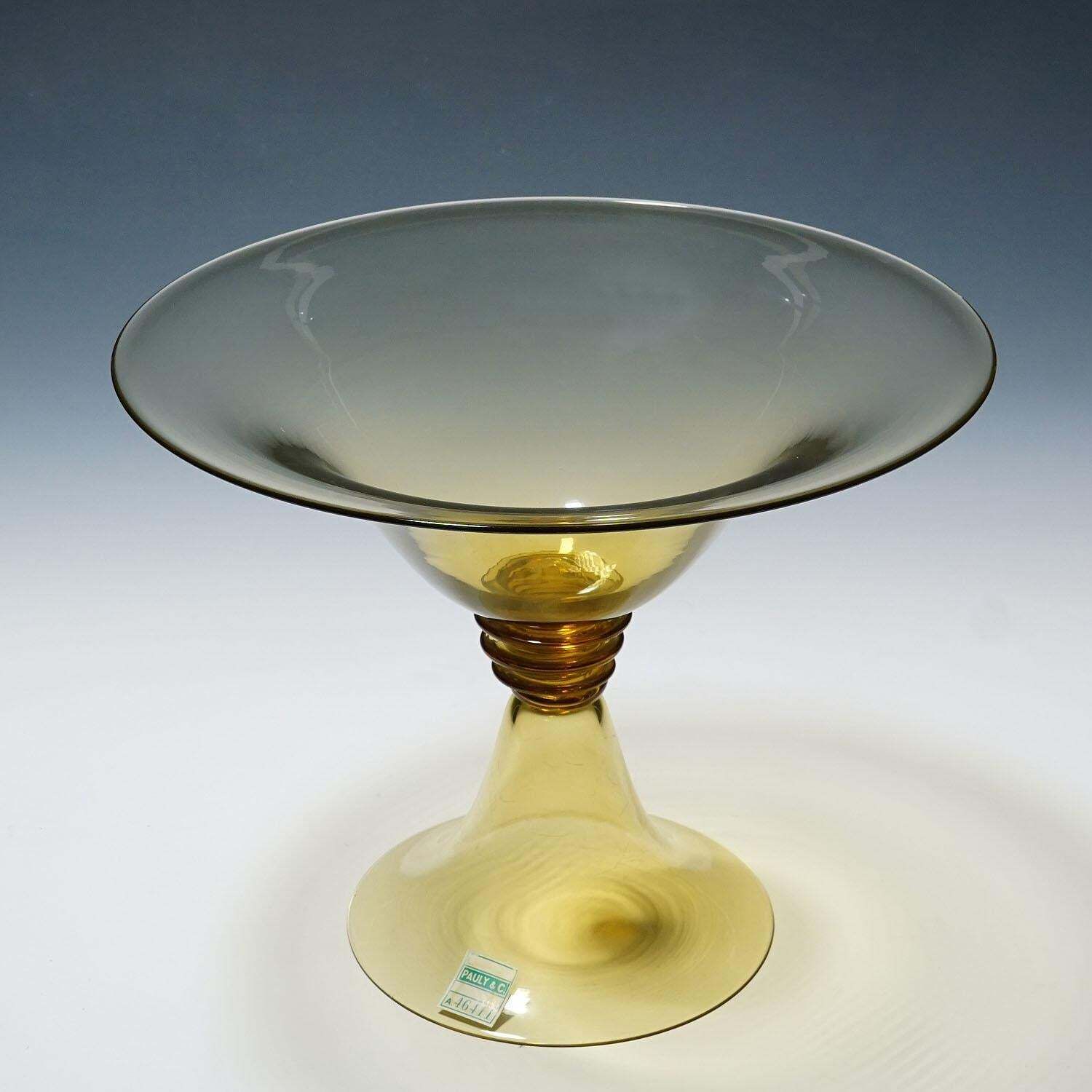 Vetro Soffiato Centerpiece By Guido Balsamo Stella Attr. For C.V.M. Pauli & Cia. photo for sale